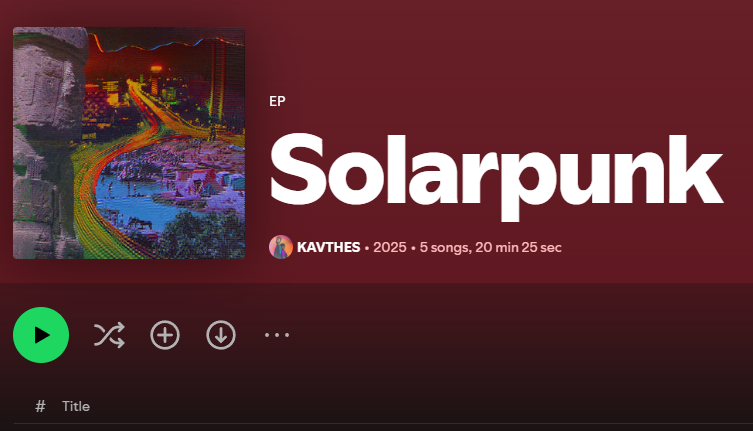 Today, <a href="/kav_thes/">Kavará●Theoos</a> released their new album, and look at the cover art! 🤩 

I'm so happy to see the collaboration I did with Mariano <a href="/BosqueGracias/">Bosque Gracias 🌳 Art Residency</a> during our art residency last year 🫶

open.spotify.com/album/0B3ncufd…