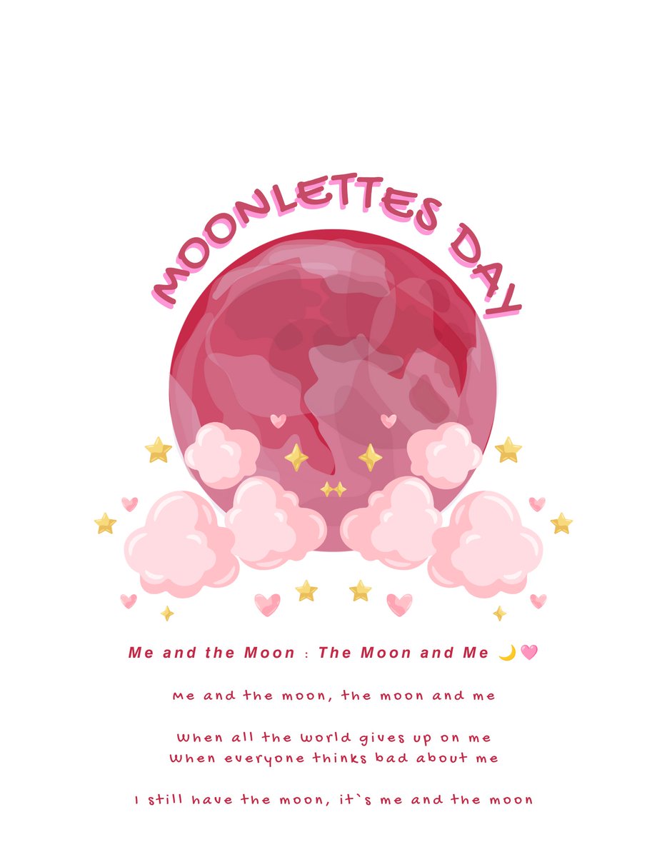 TeamKoletteWW's tweet image. 𝐌𝐞 𝐚𝐧𝐝 𝐭𝐡𝐞 𝐌𝐨𝐨𝐧 : 𝐓𝐡𝐞 𝐌𝐨𝐨𝐧 𝐚𝐧𝐝 𝐌𝐞 ✍

Me and the moon, the moon and me

When all the world gives up on me
When everyone thinks bad about me 

I still have the moon, it`s me and the moon 

𝐇𝐀𝐏𝐏𝐘 7𝐓𝐇 𝐌𝐎𝐎𝐍𝐋𝐄𝐓𝐓𝐄𝐒 𝐃𝐀𝐘          

WW: 🩷🌙🩷