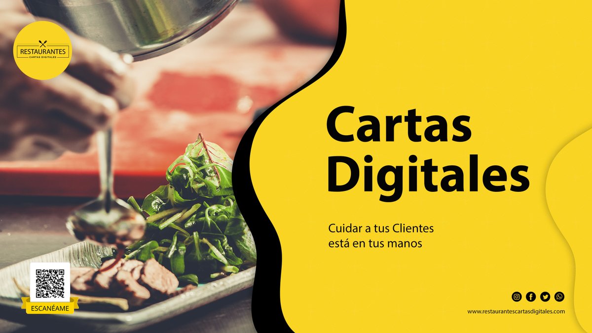 CartasDigitales's tweet photo. ¿Tienes un negocio gastronómico?
Obtén tu #CartaDigital

Contáctanos
👉 https://t.co/uIR7hVcbBn

#restaurantes #gastronomia #hostelería #bares #MenúDigital https://t.co/Dl7oztyYCM