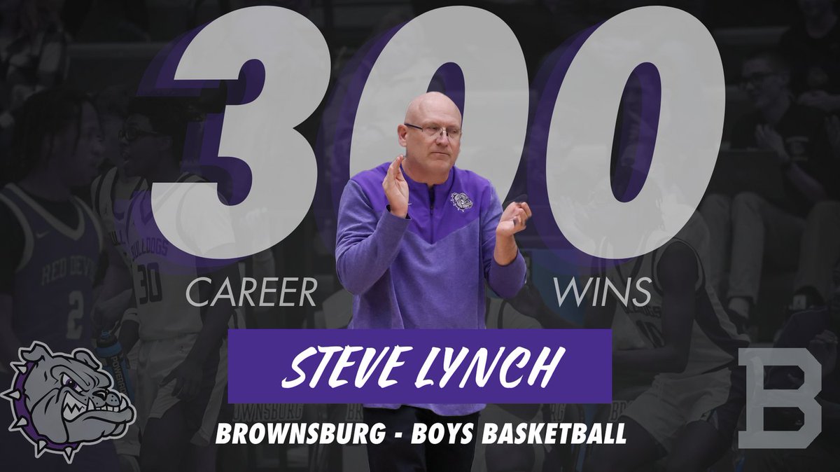 bhsdogs's tweet photo. Coach Lynch joined the 300 club tonight with a big win over Center Grove! #bulldogfamily https://t.co/WnHquCV88Z