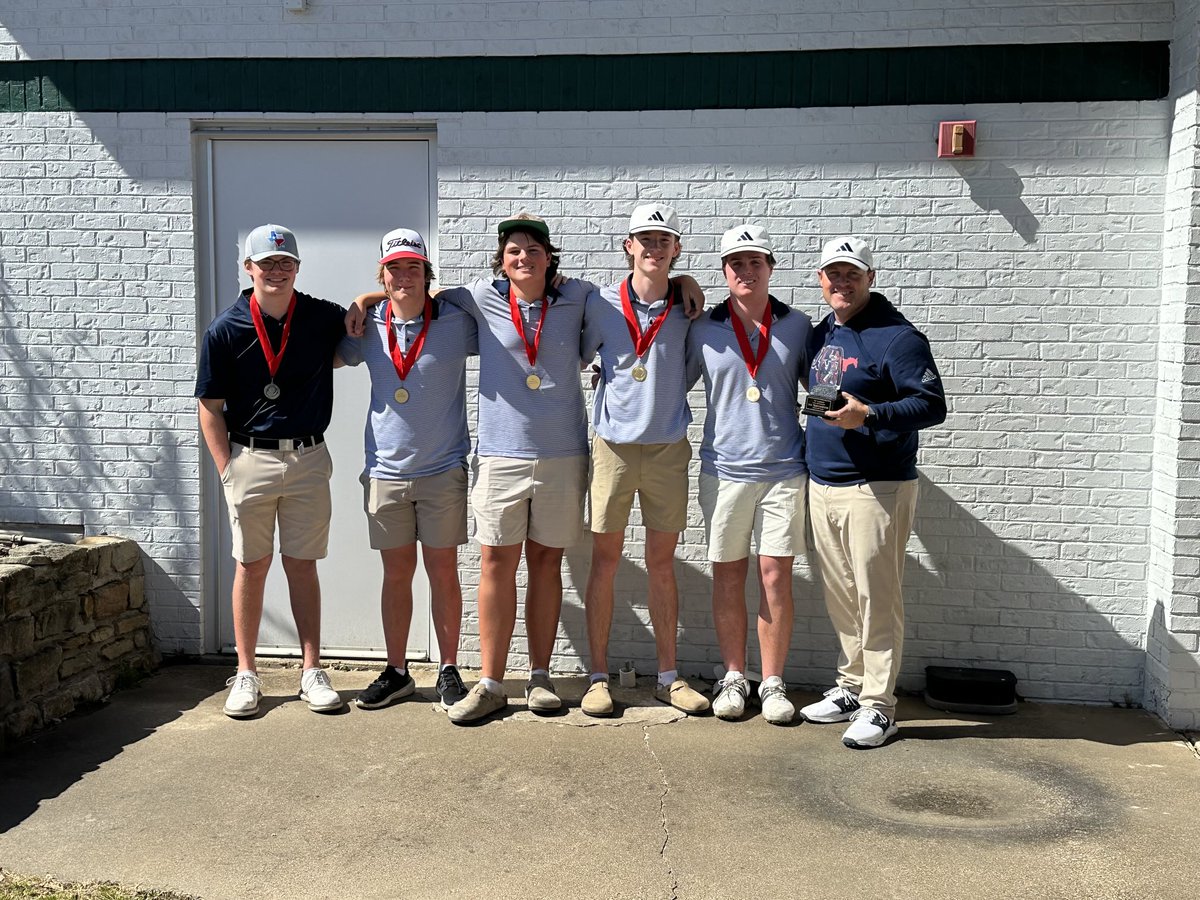 Varsity boys win big at Mesquite! Jake Tarnow takes the individual championship with a career best 73. Hunt Sellers (2nd), Jackson Winton (3rd), Graham Fancher (6th), and Ryan Maul (8th) all contributed to a dominating 35 stroke victory! GO MUSTANGS!!