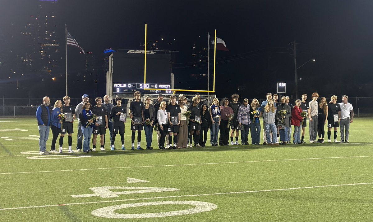 Senior Night for <a href="/McCallumBoysSoc/">McCallum Boys’ Soccer</a>! Looking forward to a great game! ⚽️⚔️