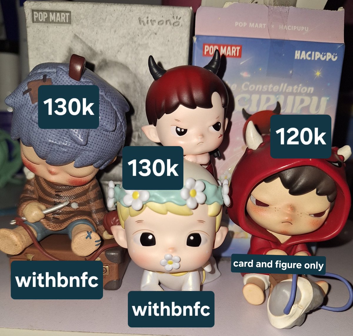 wts rd ina. hirono healing 130k, hacipupu gemini 130k, hirono destroy 120k. bisa full co shopee, split pay, dan keep event 3.3
mention after dm ya!
