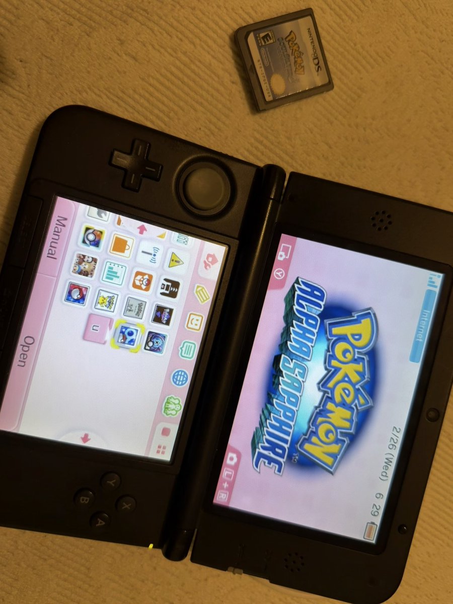 Getting ready for #PokemonDay #AlphaSaphire #SoulSilver