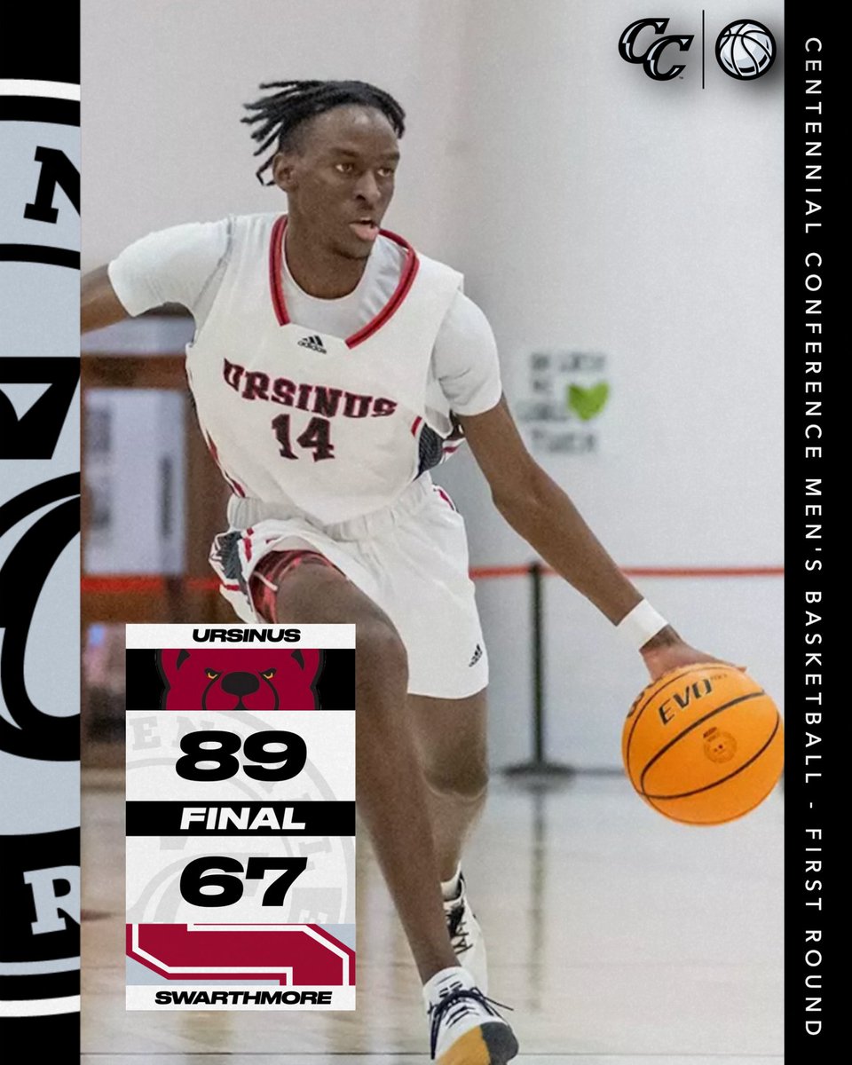 CentennialConf's tweet image. MBB | FINAL 

#4 @ucathletics powers past #5 Swarthmore, 89-67, to advance to the #CCmbb semifinals 

The Bears will face top-seeded Franklin &amp;amp; Marshall on Friday at 7:30 pm

#CentConf #d3hoops