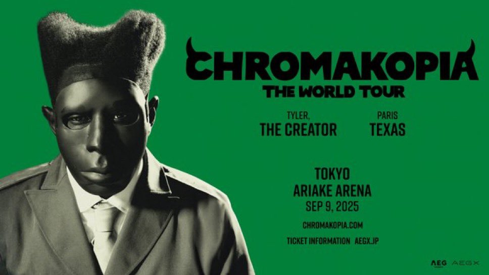 tyorigino's tweet photo. ９月９日にTyler, The Creator 来日予定 https://t.co/qKQG9brSzN