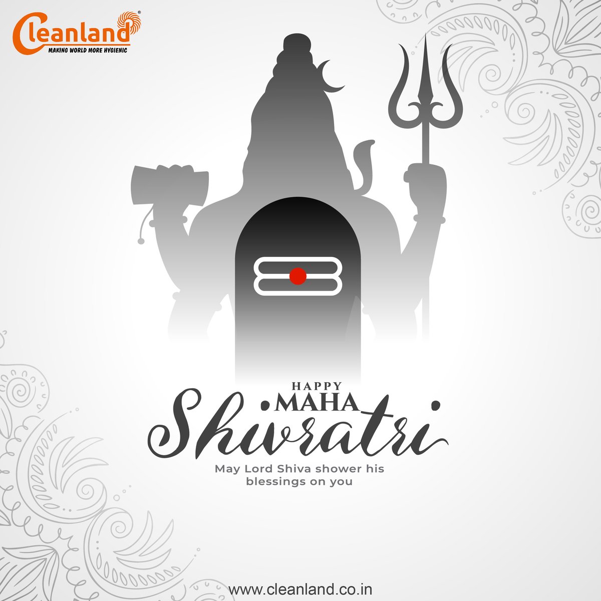 May the divine energy of Lord Shiva inspire us to keep our surroundings clean and our minds pure. 🏡🕉️ CleanLand wishes you a blessed Maha Shivaratri! #Sustainability #CleanLand