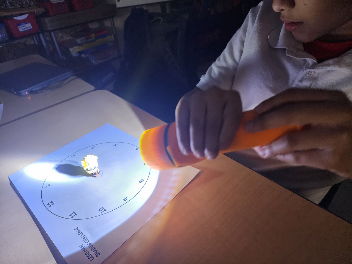 Ms_Strick504's tweet photo. Retro post..."EVERYthing has a shadow, Ms. Strickland!" What a fun way to investigate the shadows of our "mini friends" on days when the Sun hid behind clouds. #makinglearningmemories #5thgrade #sciencefun @Handley_Panther https://t.co/C74inAGjO0