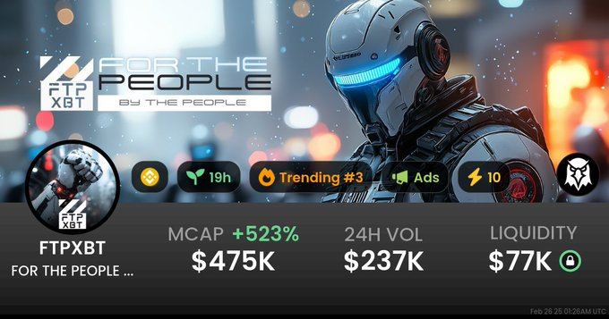 BtcFrog4628's tweet photo. @four_meme_ Stop ignoring the biggest movement ON https://t.co/cfWoDWWXDR Secound launch Community send 300K worth of tokens to relaunch ! $FTPXBT AND STILL STRONGER THAN ANY MEME ON FOUR MEME! https://t.co/whuxLbGuNl