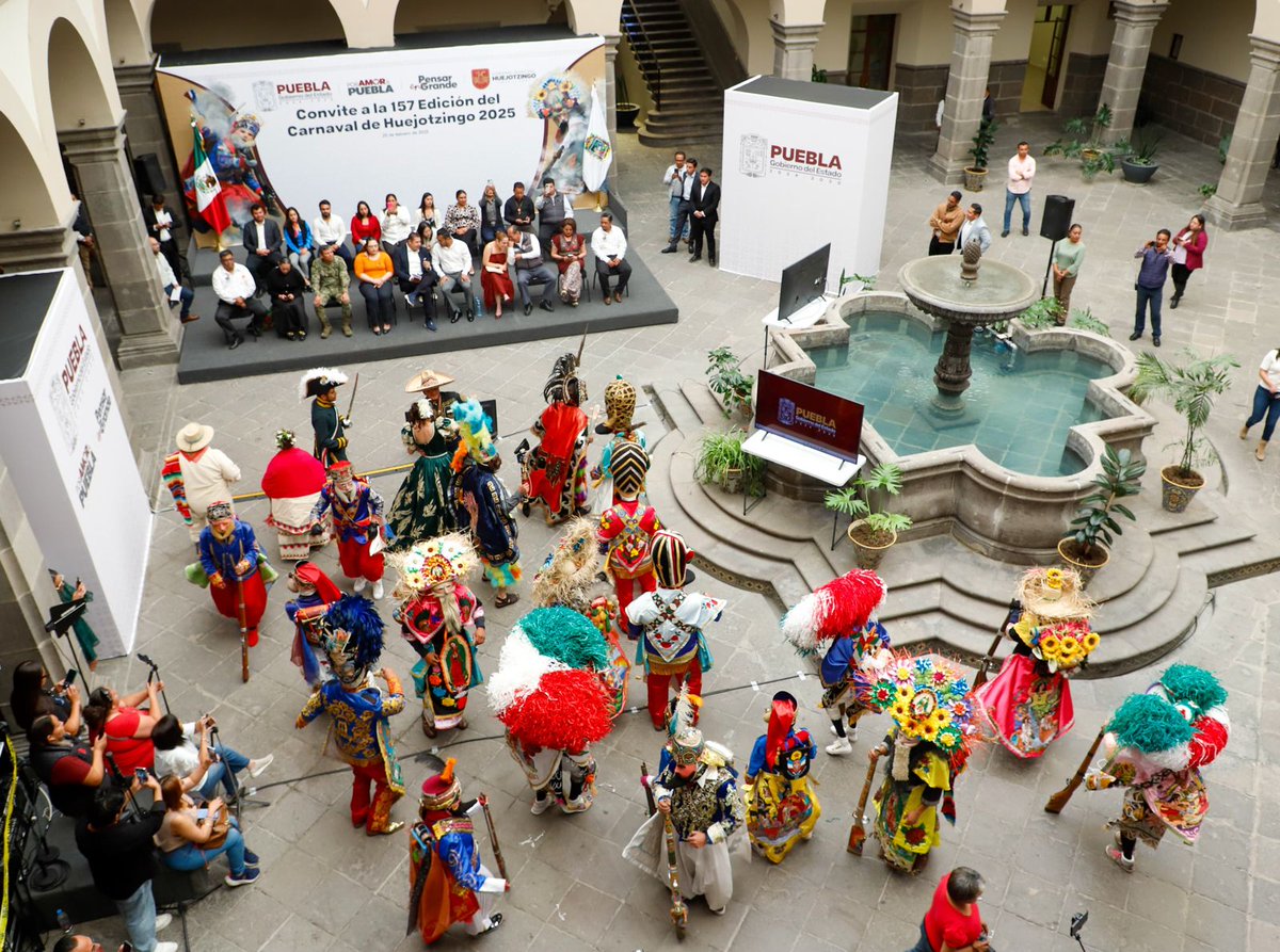 #TurismoPuebla Con el Carnaval de Huejotzingo promovemos la cultura y el arte: <a href="/armentapuebla_/">Alejandro Armenta</a>  

Conoce todos los detalles 👉 acortar.link/62Sw6h

@TurismoGobPue