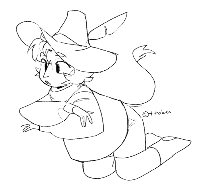 Got a new monitor, so drew a snufkin to test it out