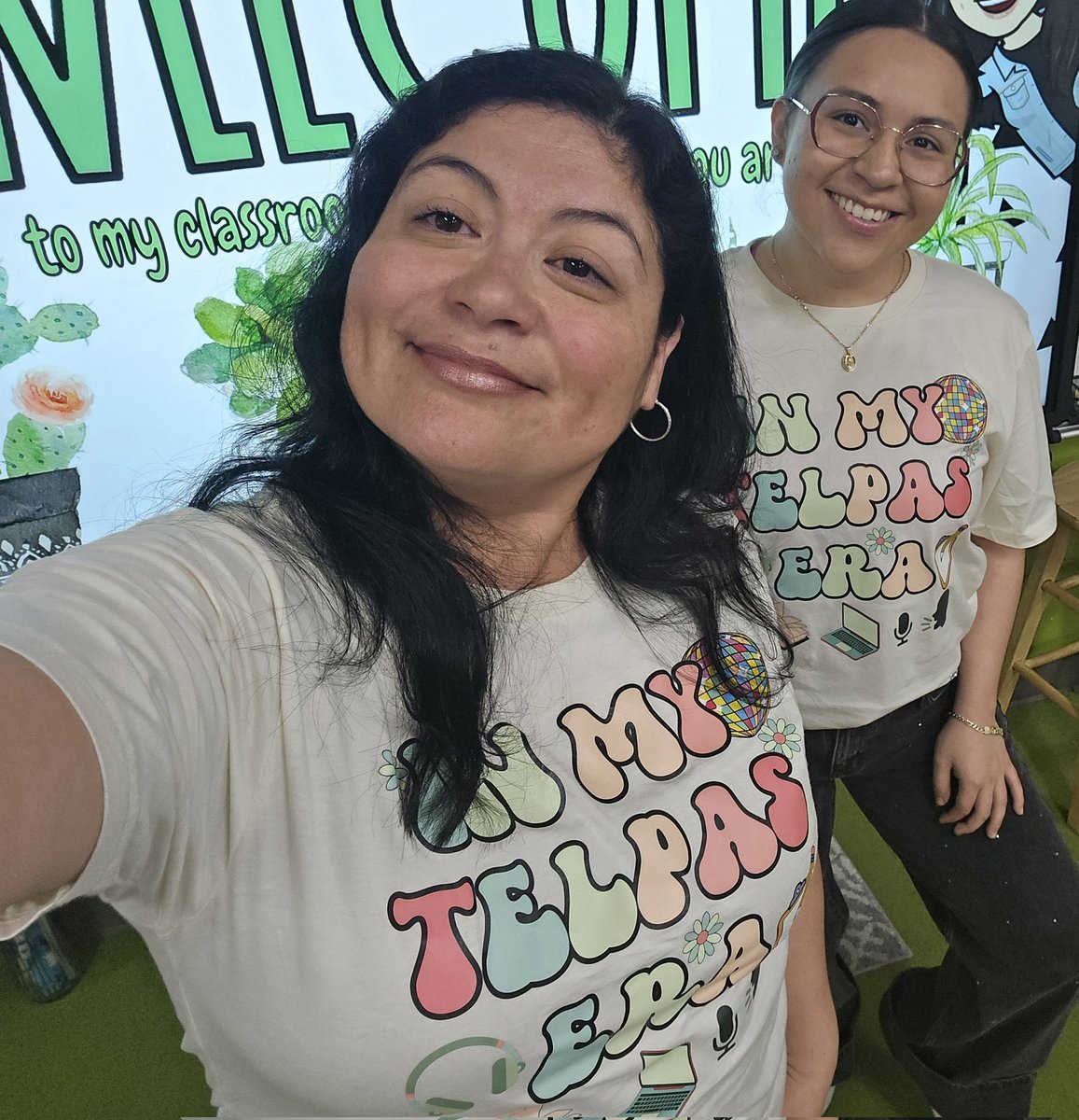Mrs. Salinas (@mrsvsalinas) on Twitter photo 🎧👄📚✏️Today, I was TWINNING with my student teacher, Ms. Huerta. We love our cute "TELPAS" tees. #MatzkeProud #MrsSalinaslovesthird #CFISDELS <a href="/3rdGradeReading/">Araceli Grimaldo</a> 🎧👄📚✏️Today, I was TWINNING with my student teacher, Ms. Huerta. We love our cute "TELPAS" tees. #MatzkeProud #MrsSalinaslovesthird #CFISDELS <a href="/3rdGradeReading/">Araceli Grimaldo</a>