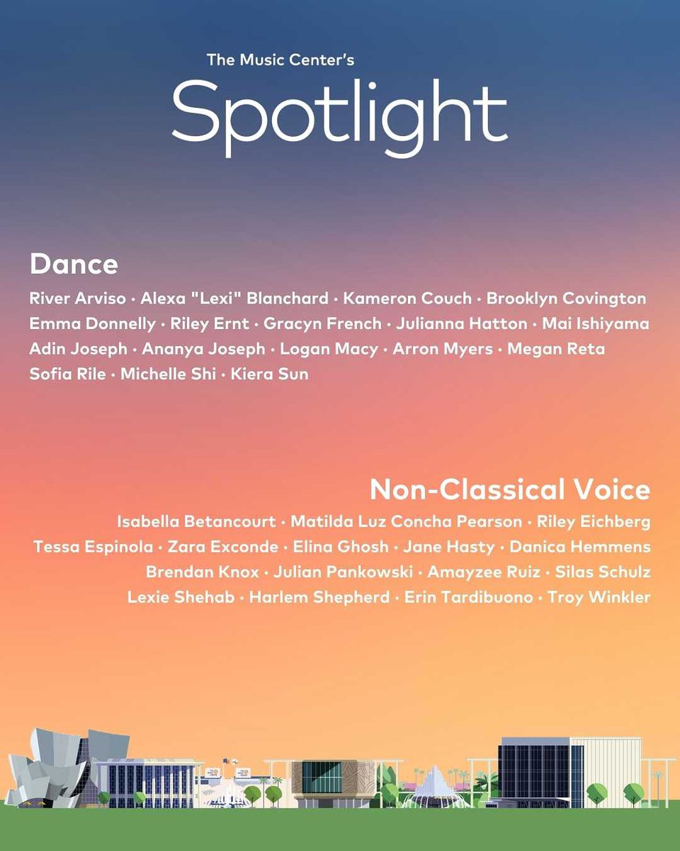 MusicCenterSpotlight (@spotlightawards) on Twitter photo 🎉 Announcing our Spotlight 2025 Semifinalists
Congratulations everyone 👏🏼👏🏼👏🏼 🎉 Announcing our Spotlight 2025 Semifinalists
Congratulations everyone 👏🏼👏🏼👏🏼