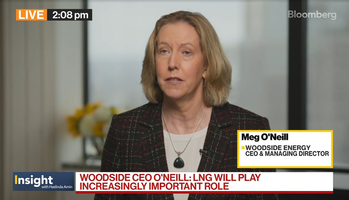 Our CEO Meg O'Neill talks through Woodside's Full-Year 2024 Results and the forecast for increased LNG demand with Bloomberg's Haidi Stroud-Watts. Watch the full interview here: bit.ly/4iimAzD
