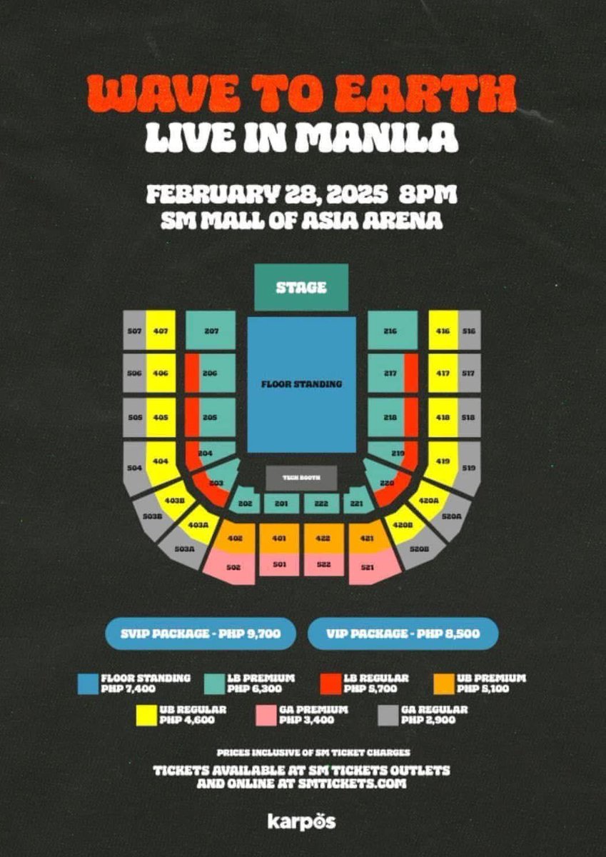 wts lfb ph ‼️
WAVE TO EARTH LIVE IN MANILA

— february 28, moa arena
— (2) lower box premium, lb207
— can claim together sa sm 
— rfs: upgrade seats 

#wavetoearthinmanila #WaveToEarthInManila #w2e