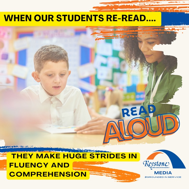 Rereading reveals new details, deeper meaning, and stronger connections. It builds comprehension, boosts confidence, and turns favorites into lifelong companions.

📖 Go ahead… read it again! <a href="/KeystoneAEA/">Keystone AEA</a>’s Media Collection makes it easy—order today! 💙📚 #GroundedInService
