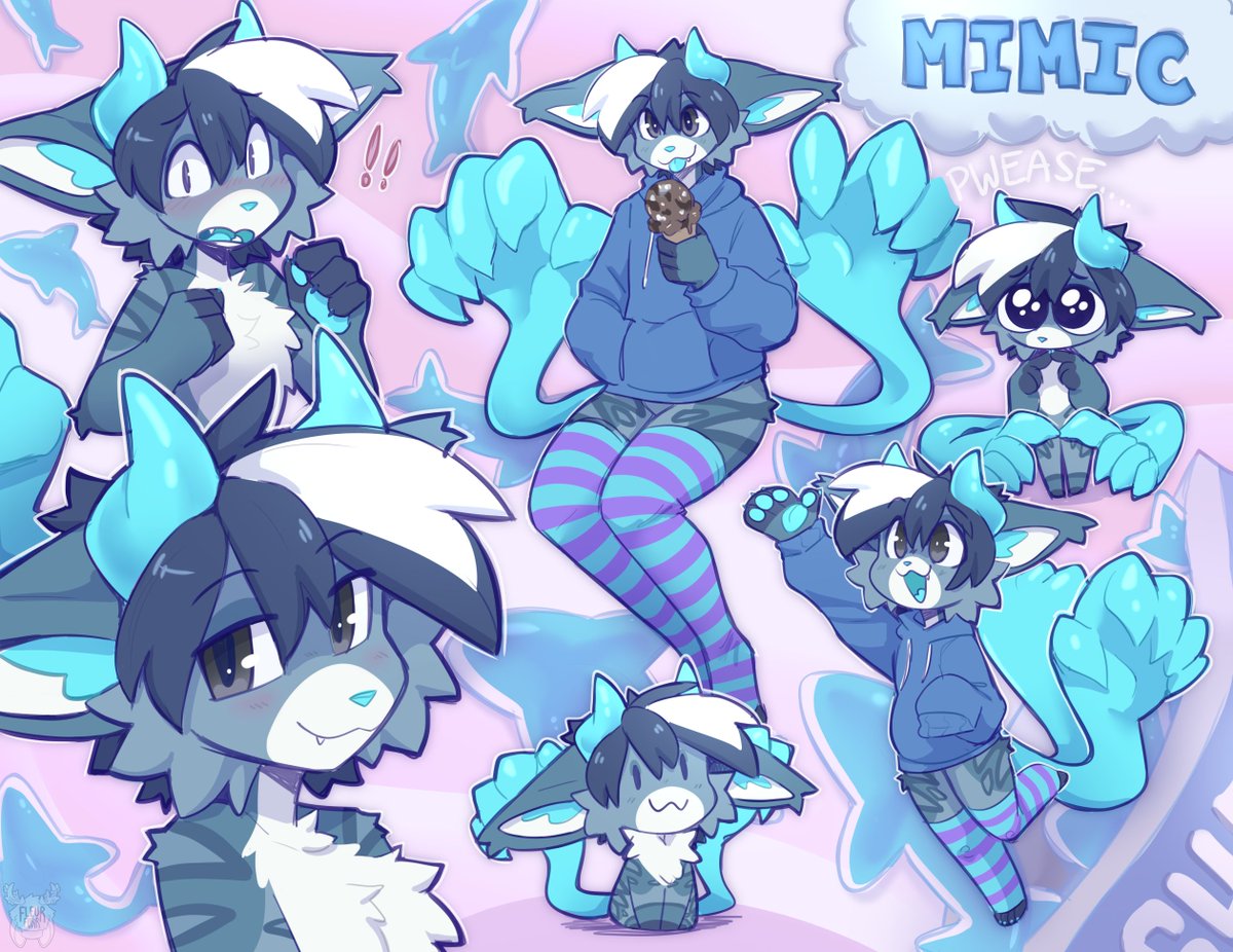 Sketch page for Mimic! 🫐