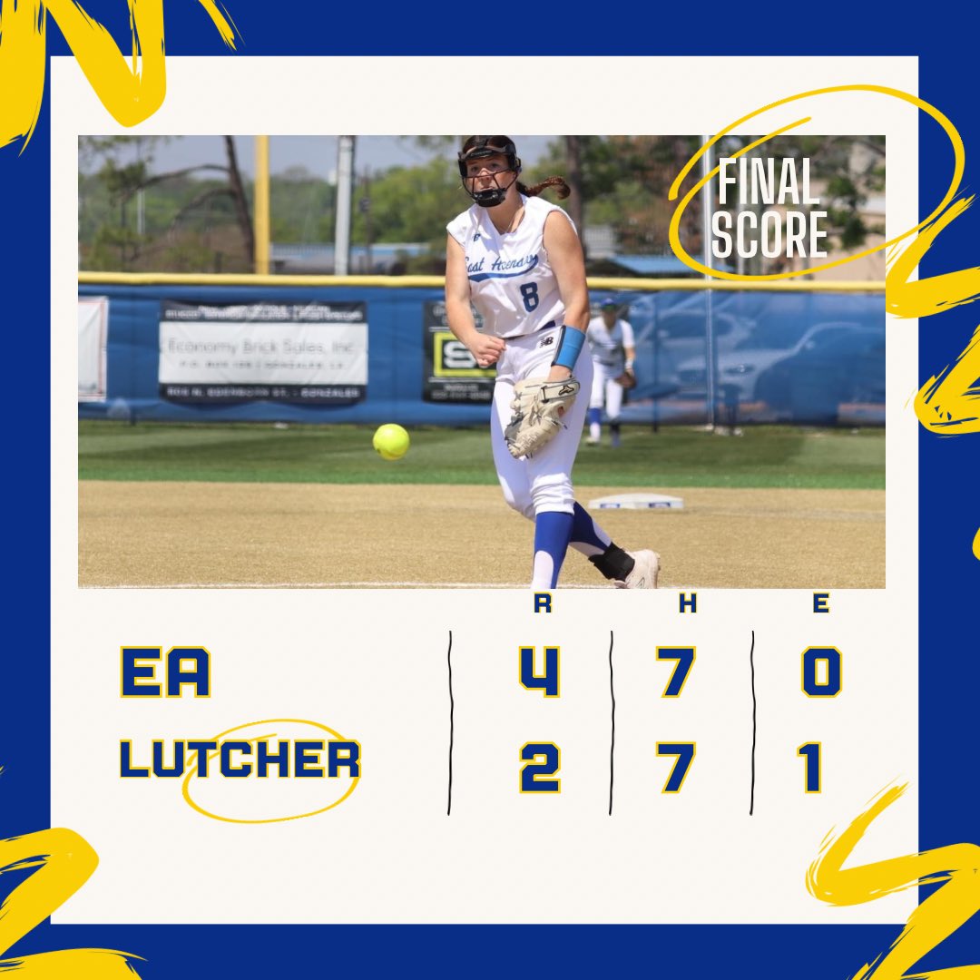 Big win tonight for your Lady Spartans as they take down the Lutcher Bulldogs in a thrilling game!

- ZaKiah Green and Mac Creel led the way with 2 hits a piece
- Complete game thrown by Savannah Baker limiting the Bulldogs offense to 7 hits allowing 1 earned run.