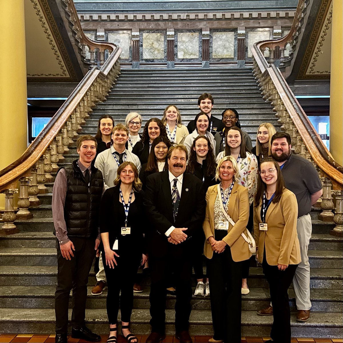 One of the best parts of serving as your senator is welcoming friends and constituents to the Capitol. Today, I had the pleasure of meeting with students and staff from the University of Northern Iowa. #ialegis