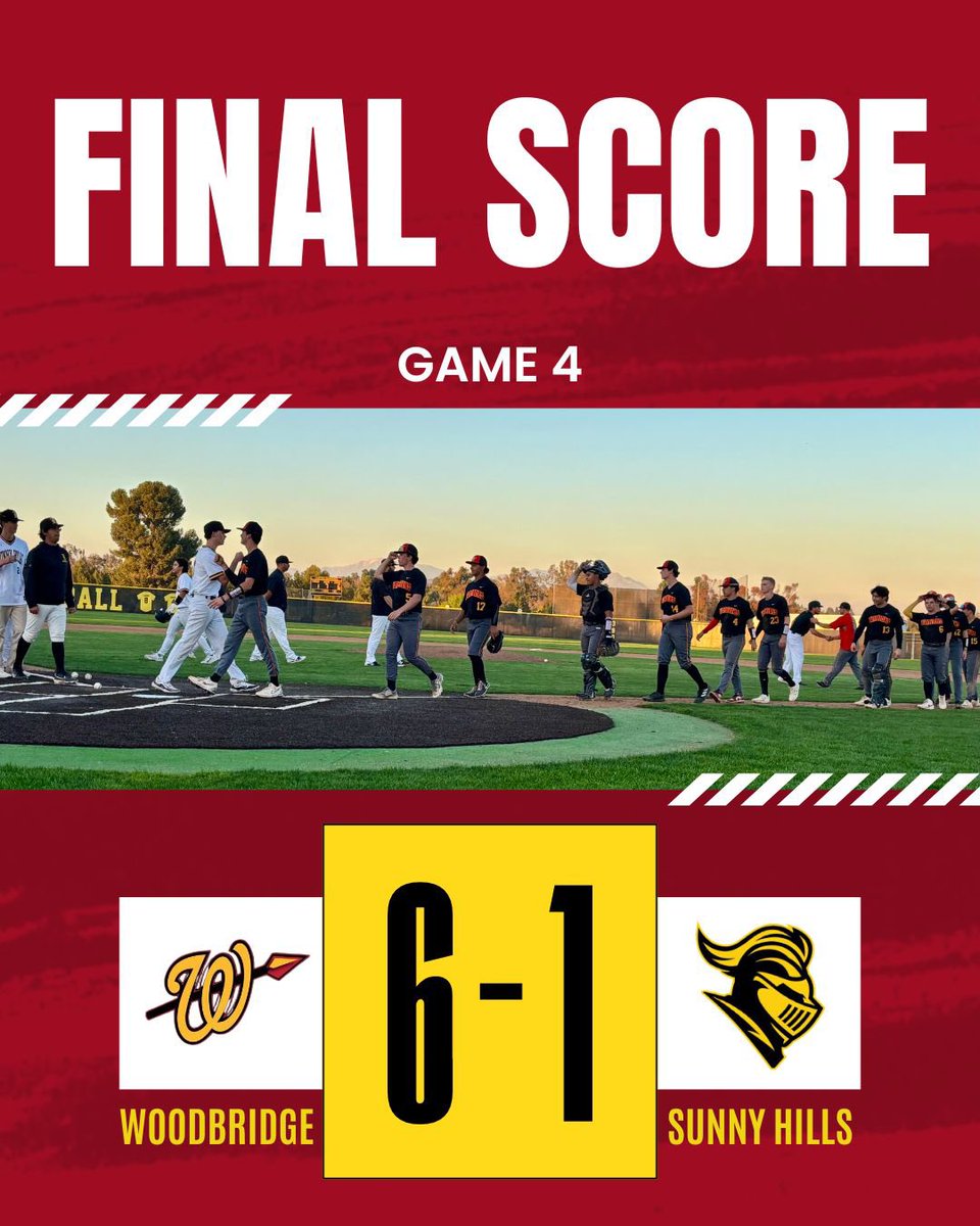 Warriors (3-1) get back on track with 6-1 W against <a href="/baseball_sunny/">Sunny Hills Baseball</a> 

Henry Uhrik 3-4, 3 RBI, R, 2 SB

Nolan Stottlemyer (<a href="/Stottlemyer30/">Nolan Stottlemyer</a>) 2-3 (2b), 3 R, RBI, BB, 3 SB

Vaughn Tase 1-3, 2 RBI, BB

Alex Johnson W, 5 IP, 1 R, 5 K (2b and BB at the dish)