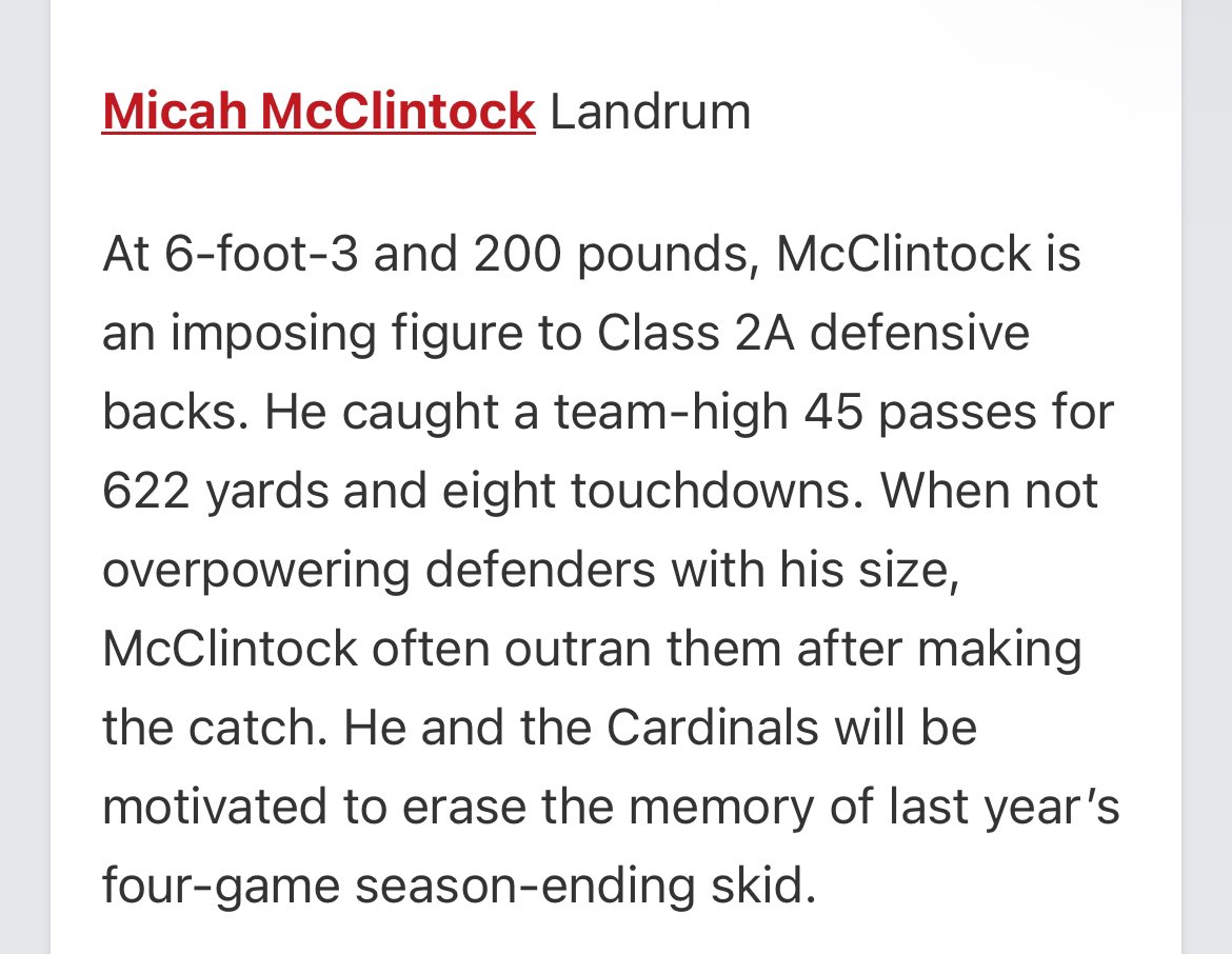 MiCah McClintock tweet media