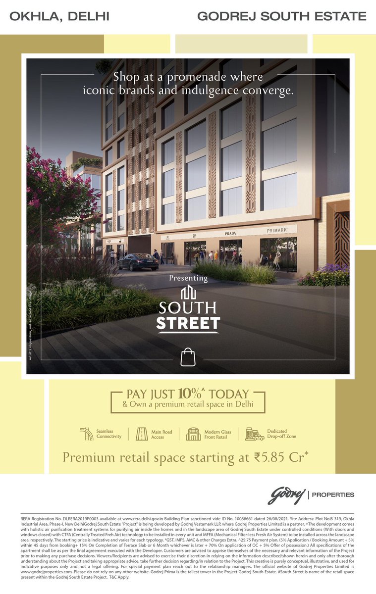 7dealsin's tweet image. Curated retail, vibrant experiences, and limitless opportunities—all in one iconic destination.

#RetailRedefined #SouthStreet #PropertyDealer #Delhi #RealEstate #7deals #GodrejSouthEstate #Okhla