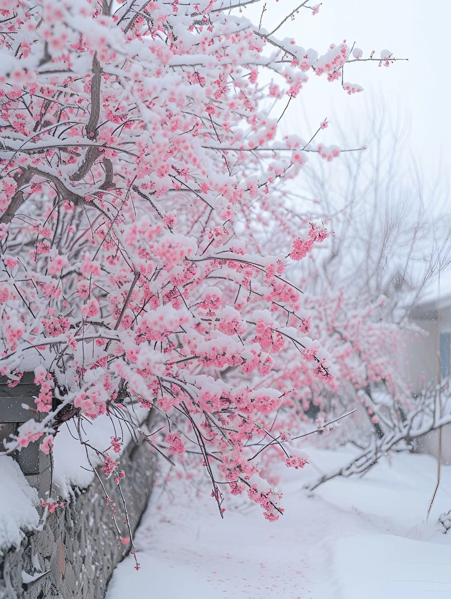 폭설에도 
꽃은 피고 봄이오네