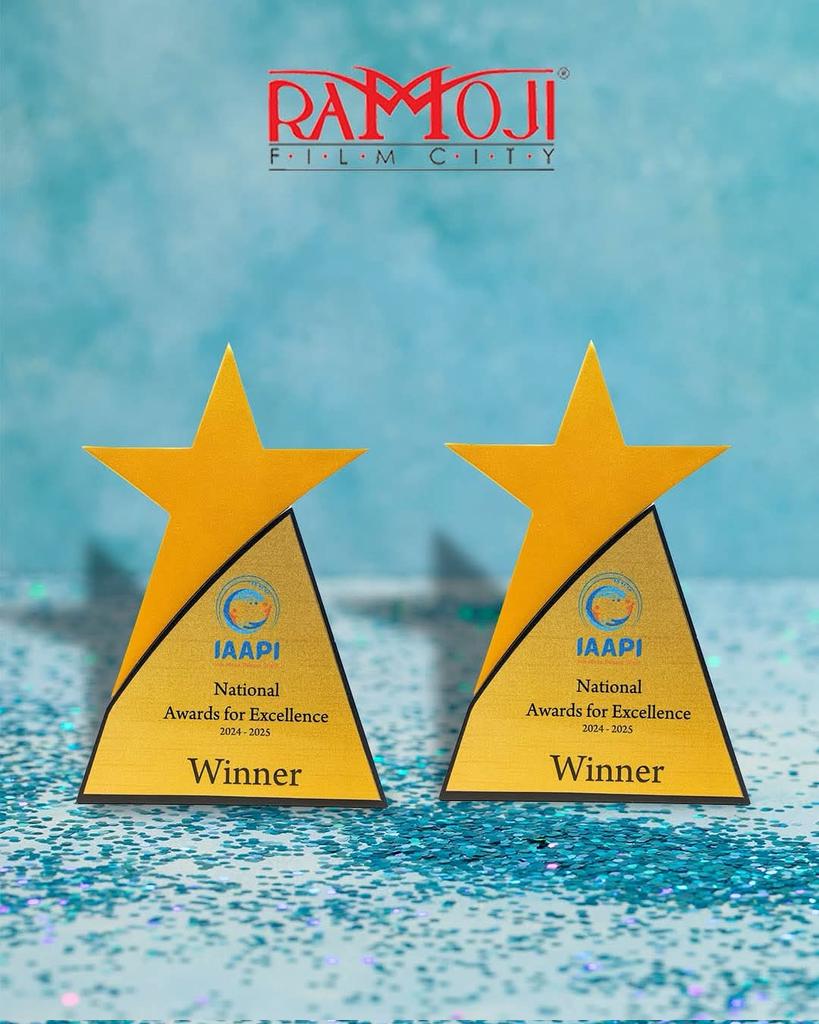 Honoured and humbled! 
Ramoji Film City is thrilled to have won the IAAPI National Awards For Excellence 2025, setting new benchmarks in events and promotions. 🏆 ✨ 
.
.
#ramojifilmcity