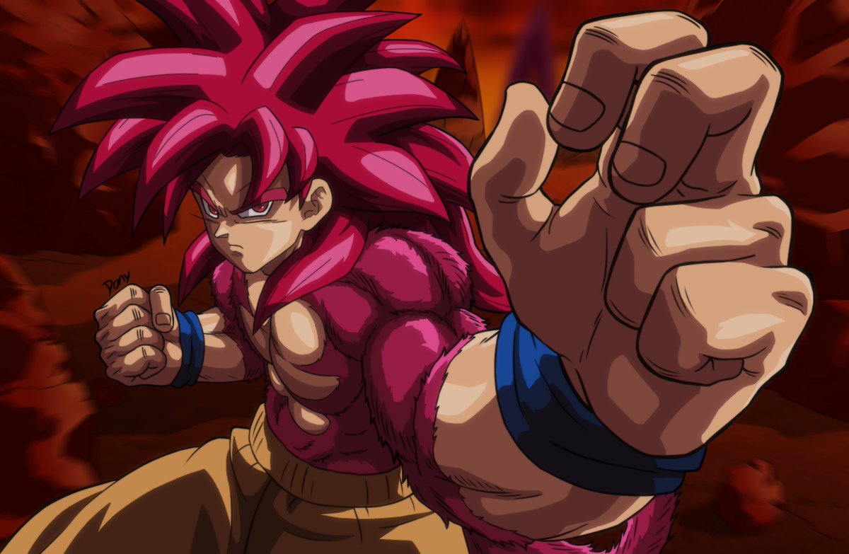 Un dibujito de goku deidad ssj4
#DragonBallDAIMA