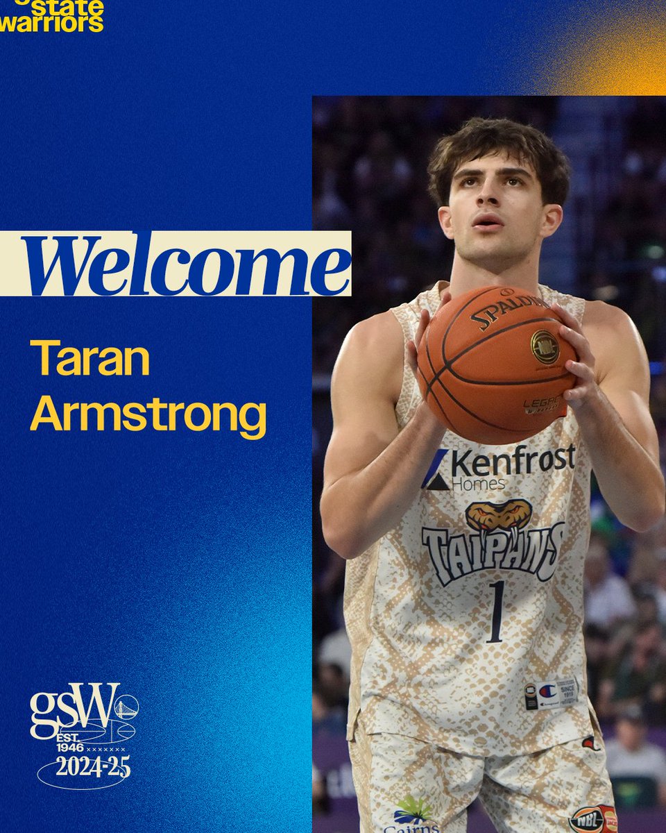 Welcome to The Bay, Taran!

Warriors have signed Armstrong to a two-way contract ⚡️