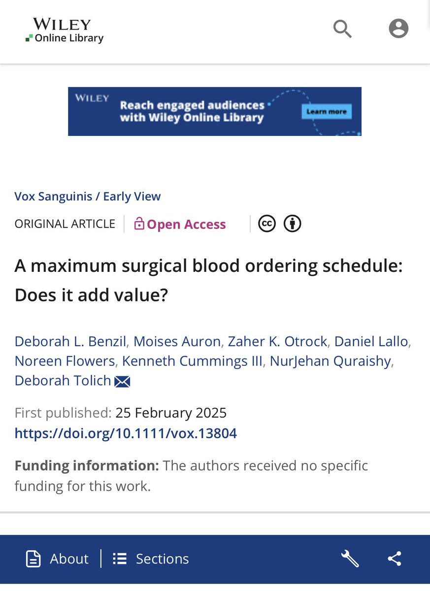 Med Peds Hospitalist (@medpedshosp) on Twitter photo Last contribution from <a href="/ClevelandClinic/">Cleveland Clinic</a> Blood Management group -
"A maximum surgical blood ordering schedule: Does it add value?"
<a href="/AABB/">AABB</a> <a href="/bloodmgmt/">SABM</a> <a href="/ACPIMPhysicians/">ACP</a> <a href="/SocietyGIM/">SGIM</a> <a href="/SocietyHospMed/">Society of Hospital Medicine</a> <a href="/ab_peds/">American Board of Pediatrics (ABP)</a> <a href="/RaedDweikMD/">Raed Dweik, MD, MBA</a> <a href="/CleClinicKids/">Cleveland Clinic Children’s</a> <a href="/tolich_deborah/">Deborah Tolich</a> <a href="/Kc3Dr/">Kenneth Cummings, MD, MS, FASA</a> <a href="/hvpaa/">High Value Alliance</a> <a href="/CostsofCare/">Costs of Care</a> Last contribution from <a href="/ClevelandClinic/">Cleveland Clinic</a> Blood Management group -
"A maximum surgical blood ordering schedule: Does it add value?"
<a href="/AABB/">AABB</a> <a href="/bloodmgmt/">SABM</a> <a href="/ACPIMPhysicians/">ACP</a> <a href="/SocietyGIM/">SGIM</a> <a href="/SocietyHospMed/">Society of Hospital Medicine</a> <a href="/ab_peds/">American Board of Pediatrics (ABP)</a> <a href="/RaedDweikMD/">Raed Dweik, MD, MBA</a> <a href="/CleClinicKids/">Cleveland Clinic Children’s</a> <a href="/tolich_deborah/">Deborah Tolich</a> <a href="/Kc3Dr/">Kenneth Cummings, MD, MS, FASA</a> <a href="/hvpaa/">High Value Alliance</a> <a href="/CostsofCare/">Costs of Care</a>