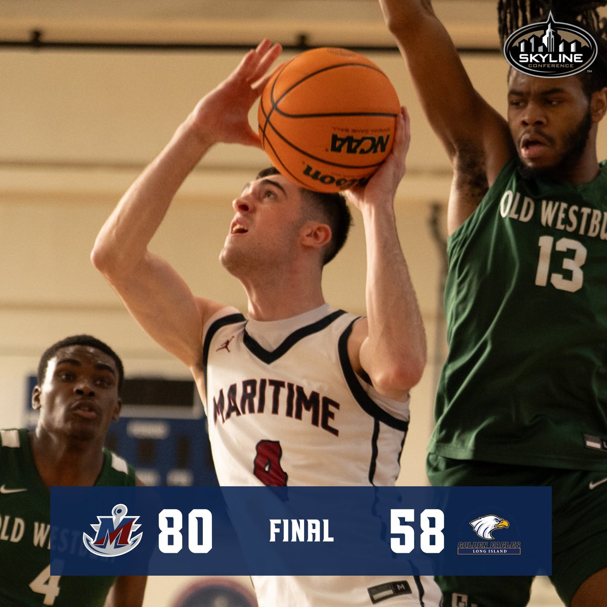 Maritime Privateers (@mtimeprivateers) on Twitter photo 🏀 #PRIVATEERSWIN 🏀
<a href="/MaritimeHoops/">Maritime Basketball</a> is moving on to the <a href="/SkylineConfD3/">Skyline Conference</a> semifinals after beating St. Joseph's LI 80-58 on Tuesday night!!
#GoPrivateers #BeUnstoppable ⚓️ 🏀 #PRIVATEERSWIN 🏀
<a href="/MaritimeHoops/">Maritime Basketball</a> is moving on to the <a href="/SkylineConfD3/">Skyline Conference</a> semifinals after beating St. Joseph's LI 80-58 on Tuesday night!!
#GoPrivateers #BeUnstoppable ⚓️