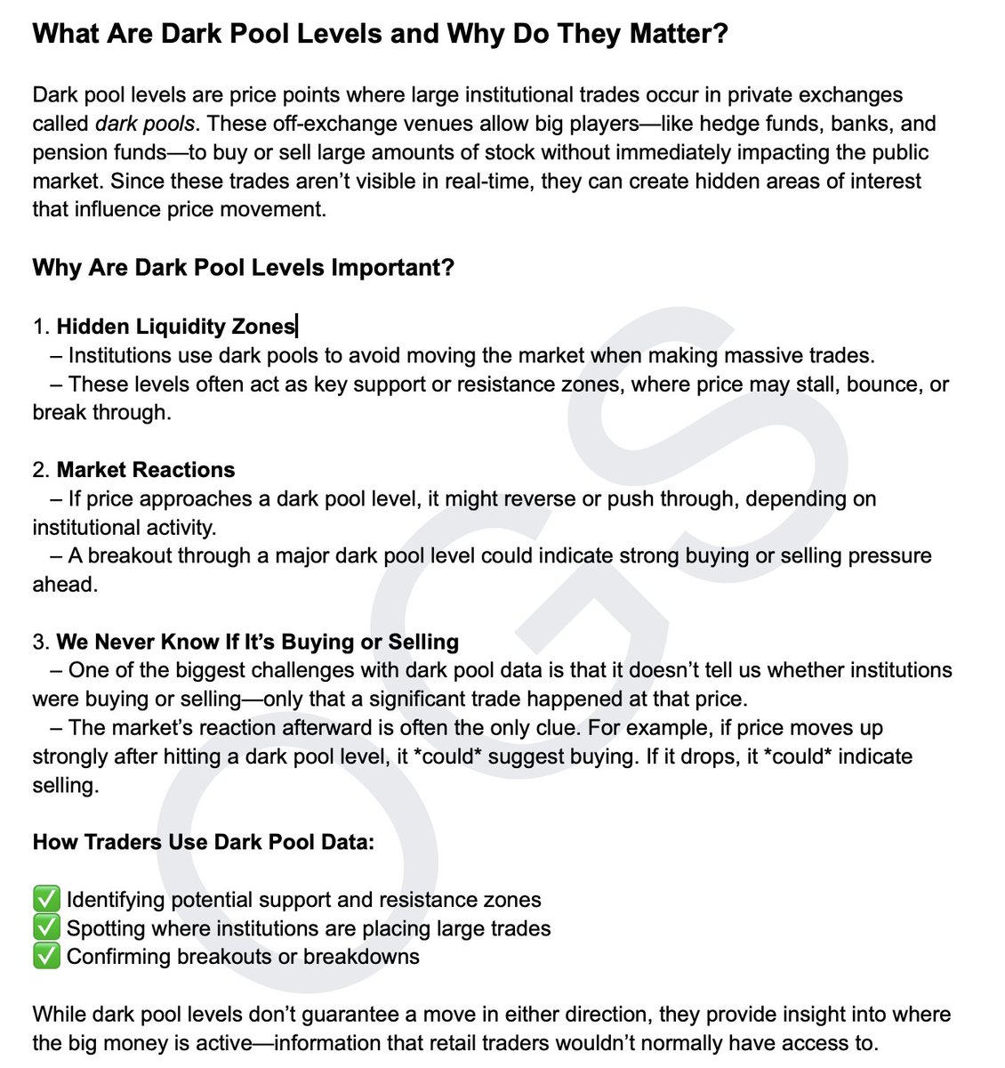 salmaogs's tweet photo. So many people have questions whenever I tweet about dark pool levels. 

Here's a write up explaining the significance and how you can use them in your day to day trading. Hope this helps! 🙂

$SPY $QQQ https://t.co/eksrRubYnJ