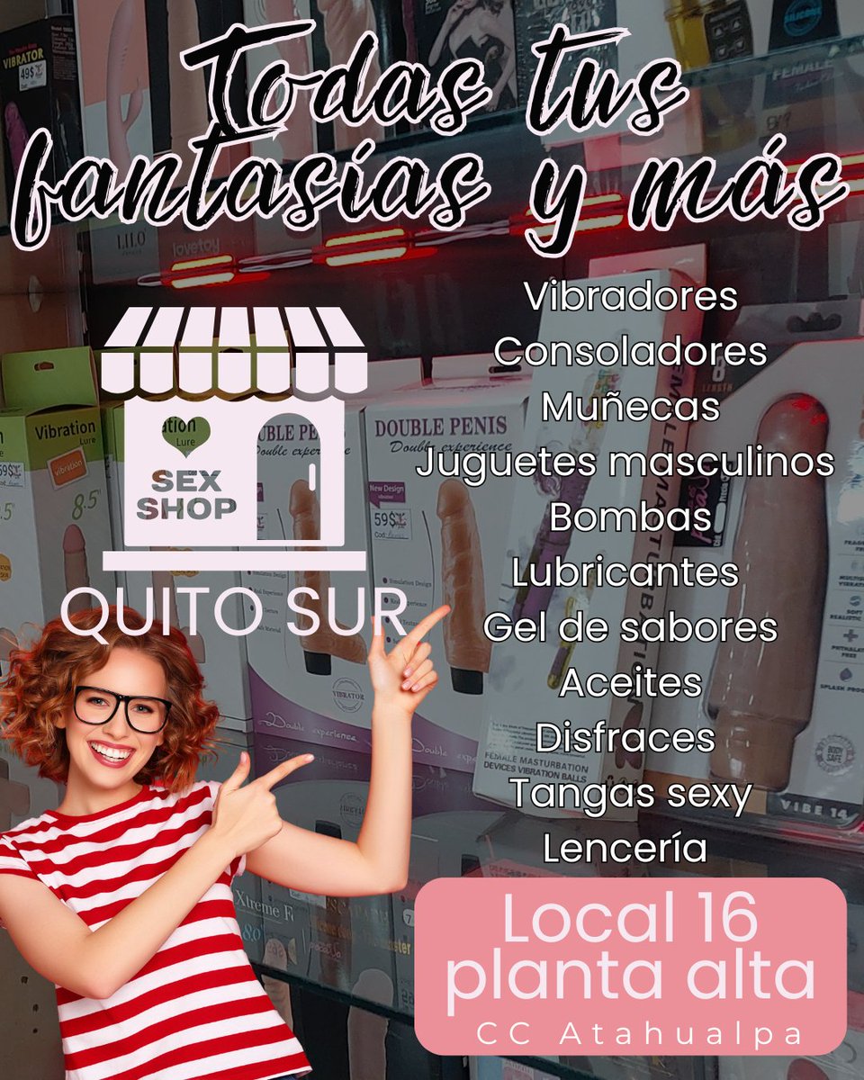 Tocamesexshop's tweet photo. SexShop | Juguetería sexual | disfraces sexys | geles íntimos
📍QUITO SUR: CC Atahualpa local 16 planta alta
0969003445
🔞Envíos nacionales🇪🇨 https://t.co/p2MiPpj0I7