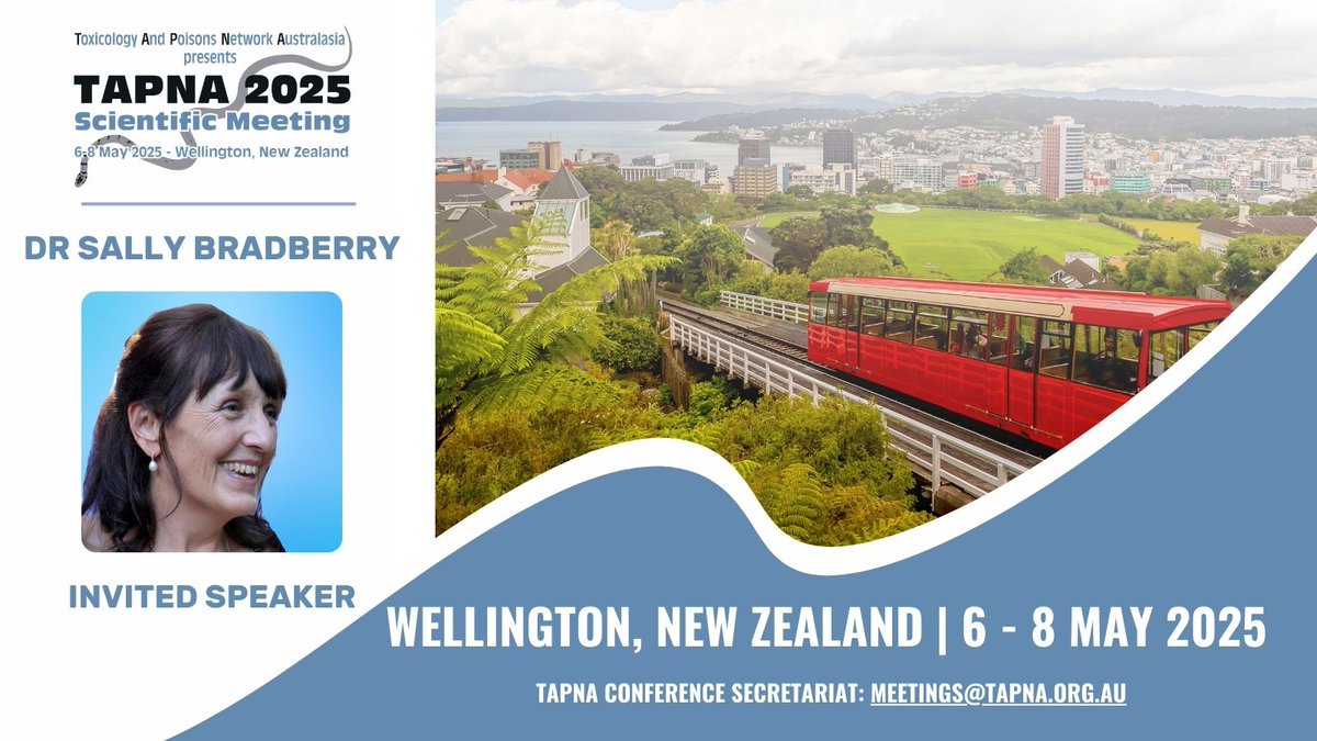 📣 Speaker Spotlight! 📣

We're thrilled to welcome Dr Sally Bradberry to TAPNA 2025! With 30+ years in clinical toxicology, her work in chelation therapy &amp; alcohol care has made a national impact. 
📅 Register now to hear from this expert! 🔬willorganise.eventsair.com/2025-tapna/