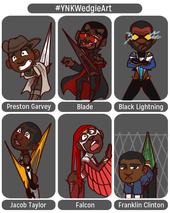 To celebrate Black History Month I joined in on YNK's wedgie art challenge. Was a ton of fun to work on so I hope you guys like it. #YNKWedgieArt #malewedgie