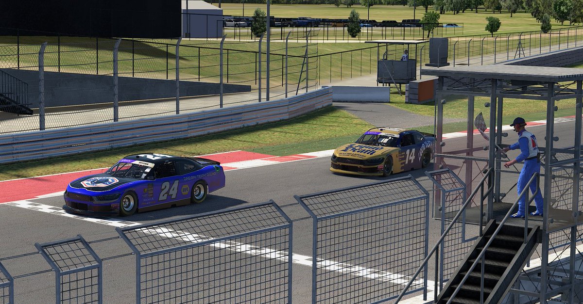 A thrilling finish in COTA! We both crossed the line sputtering on fuel after running nose to tail the entire race. Honestly, one of the most fun road races I've ever run!

Congrats to <a href="/CSnyder315/">Cole Snyder</a> on going 3 for 3 this season!

PapaBear Racing
Griff -- P2
<a href="/BBear1490/">BigPapaBear1490</a> -- P14