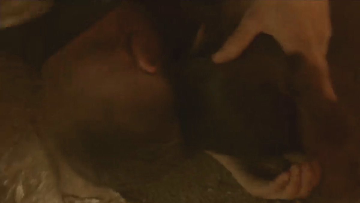 the parallel of tim cradling lucy’s head  #therookie #chenford