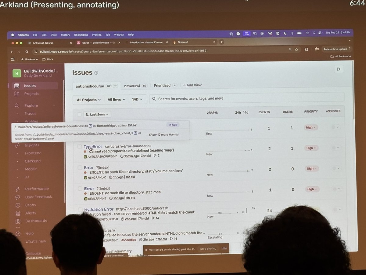 JohnWoodell's tweet image. Sentry gives you access to context and powerful traces with minimal instrumentation. @Codydearkland presents for All Things Web at @getsentry HQ.