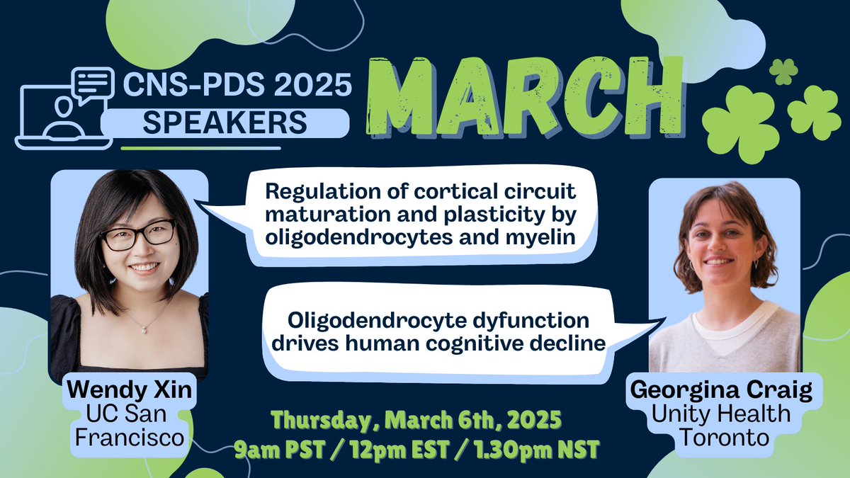 Come to our webinar next Thursday and learn all about oligodendrocytes 📅 Register now: zoom.us/webinar/regist…

And remember, you can stay up to date on webinars, events, and more by subscribing to our mailing list: forms.gle/CJEGWiQ8SvkZ2d…