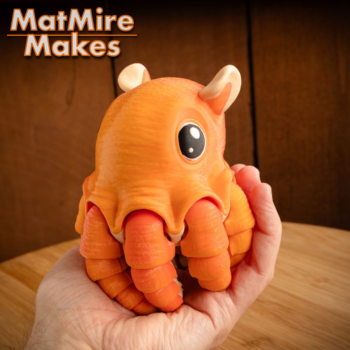 New Flapjack Octopus STL design!!  
Early Release available now for my Patreon and MMF Tribes subscribers.       
Coming to@Cults3D next week at 25% OFF for the first 24 hours!      
matmiremakes.com