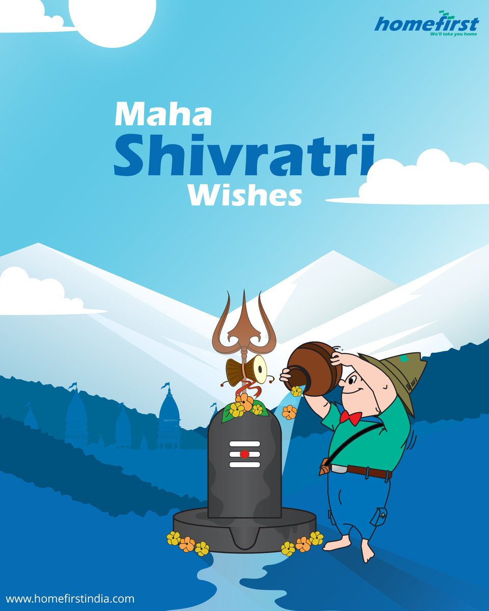 Building dreams with strength and devotion. Wishing you a blessed Maha Shivratri! #MahaShivratri #HomeFirst