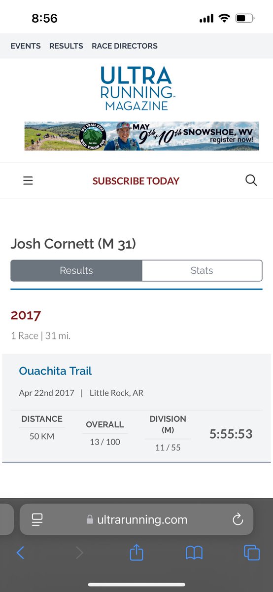 JerryVersace2's tweet photo. Mary-Kate=MK
Runner Josh Cornett Is headlined in ULTRA running magazine
This is where it gets scary. Josh Cornett got 2nd out of the males aged 20-24 (2025?) on the Great 38 8-miler in OXFORD MISSISSIPPI
MK Ultra? 2025? Has the CIA finally got their paws in the BV? #imnotsuicidal https://t.co/SyQIAifSaN