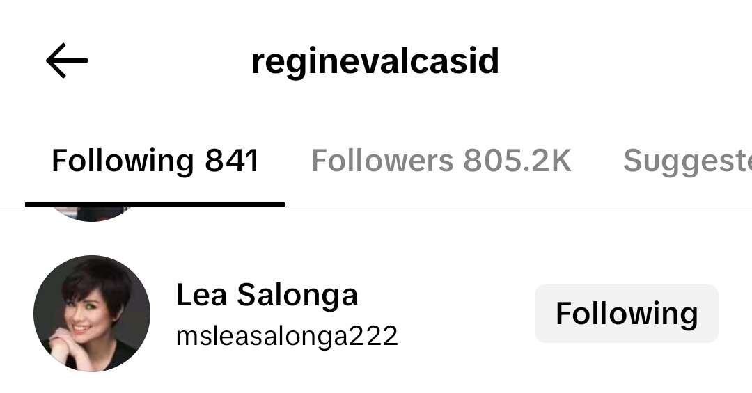 cutieeee nakita ata niya post ni lea sa ig tas sinerch niya sa tiktok, then finollow niya... legine crumbs fr ˚˖𓍢ִ໋