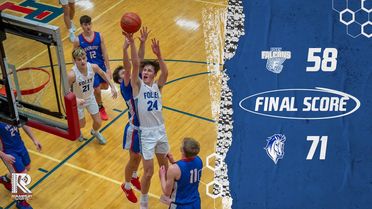 Falcons battle the ranked Mustangs tough tonight, ultimately falling 71-58.
