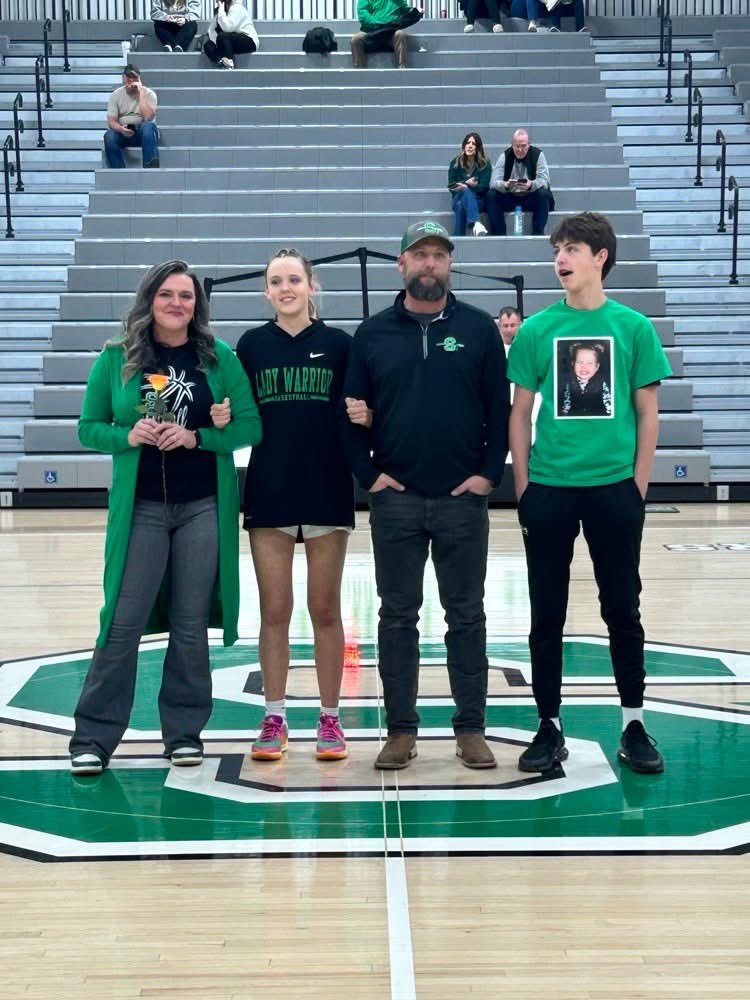 Senior Night. Always a tough night for emotions!  It was a great night of basketball, fun and a W!  Don’t fret we still have more basketball with this crew! 💚 🏀