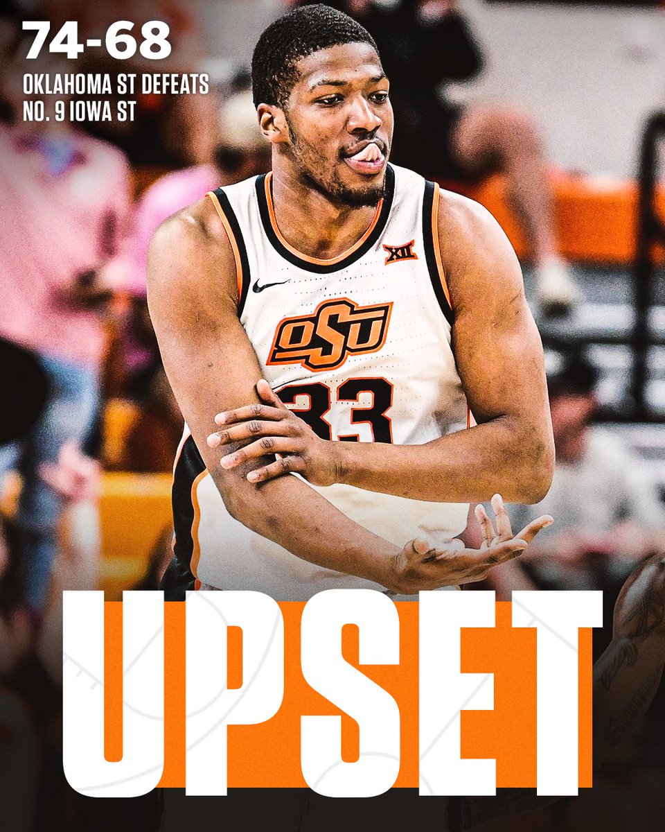 OKLAHOMA STATE KNOCKS OFF NO. 9 IOWA STATE 🤠
