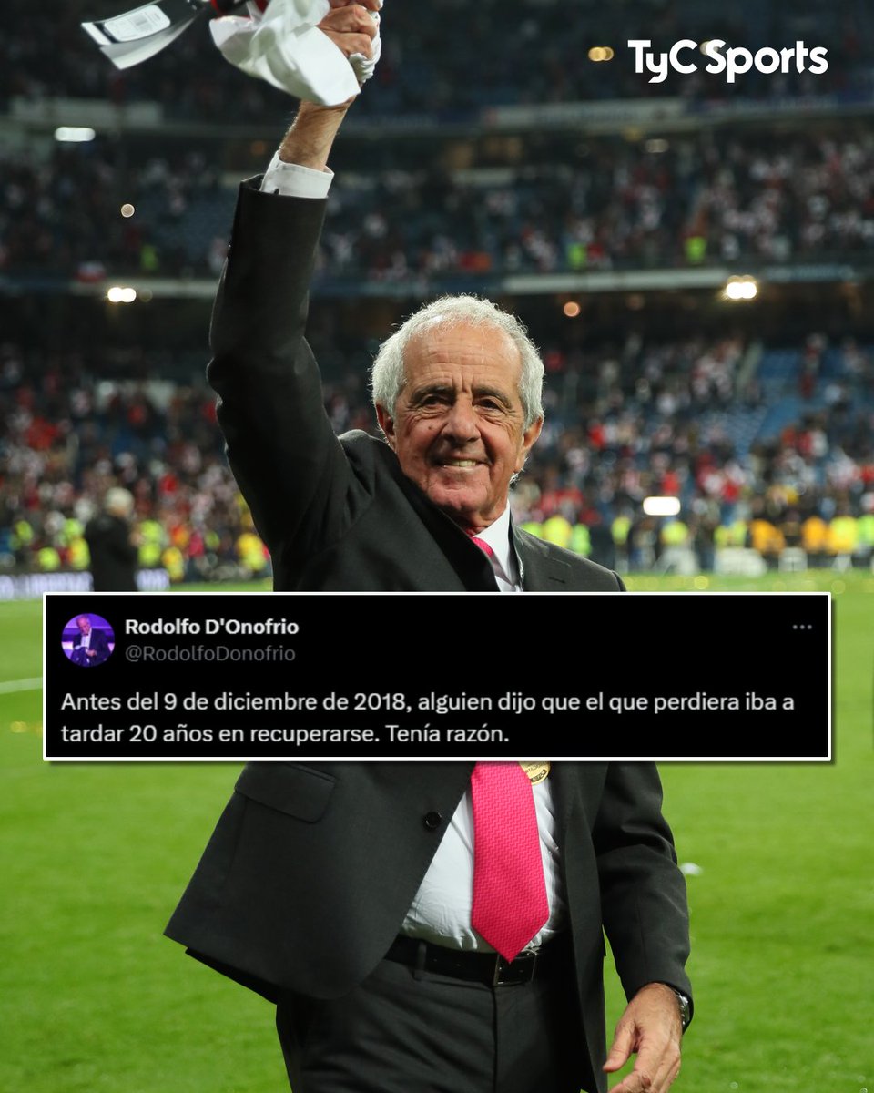 TyCSports's tweet photo. ✍️ "Antes del 9 de diciembre de 2018, alguien dijo que el que perdiera iba a tarde 20 años en recuperarse. TENÍA RAZÓN"

📱 El mensaje de D'onofrio en sus redes, tras la dura eliminación de Boca a manos de Alianza Lima en la fase 2 de la #CopaLibertadores. https://t.co/lOFUkT9IiI