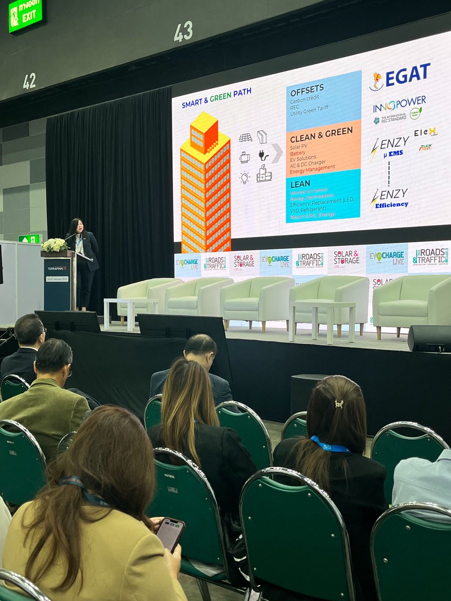 EVChargeLiveTH's tweet photo. [Happening Now] The Future of Mobility: Solar Energy Meets EV Innovation by Nissara Thammapala, Director of EGAT’s Innovative Energy Solutions Business Management Division, Electricity Generating Authority of Thailand (EGAT) https://t.co/3v1PGr21Ok