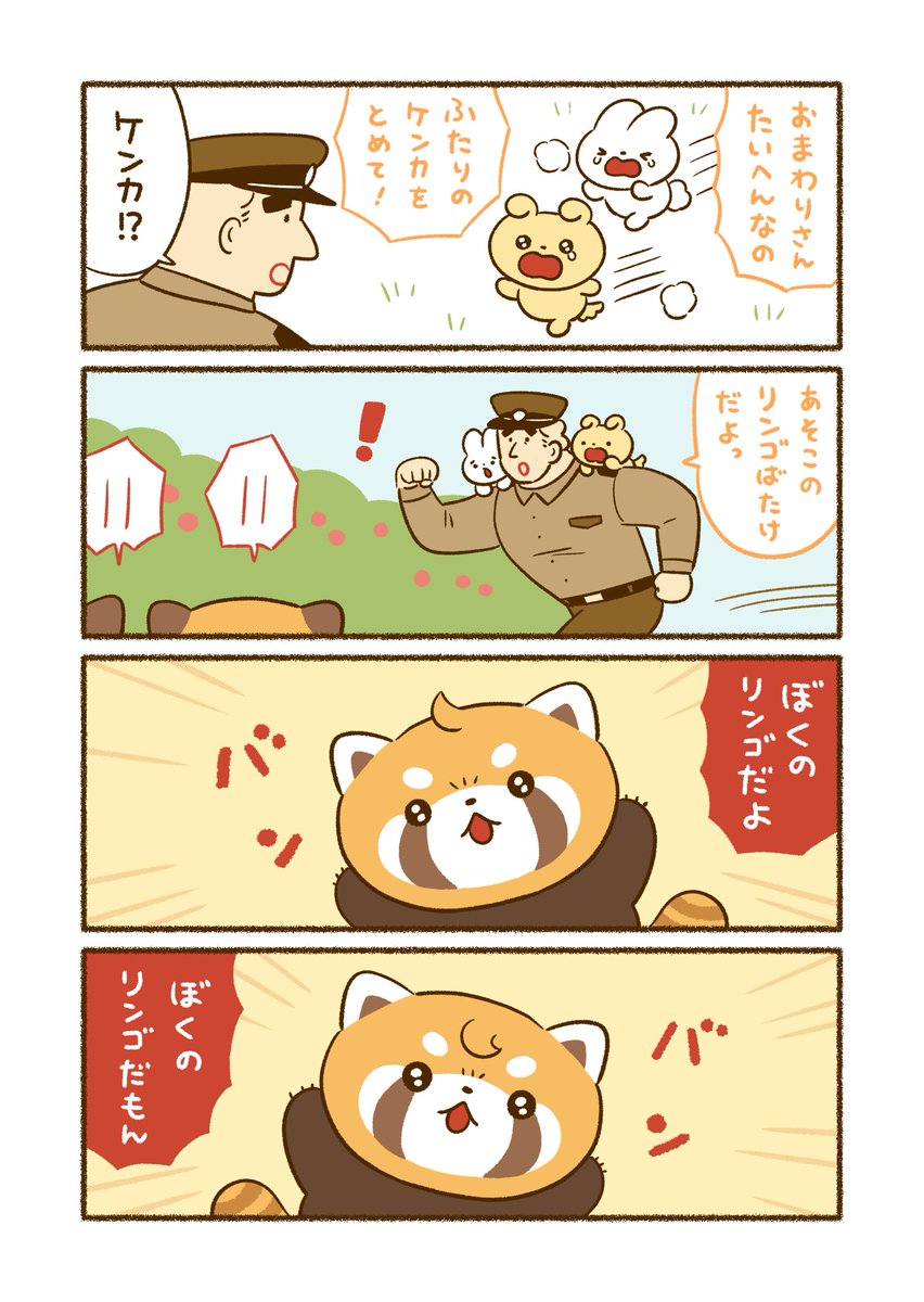 (4/5)ケンカ中のレッサーパンダくん🍎 